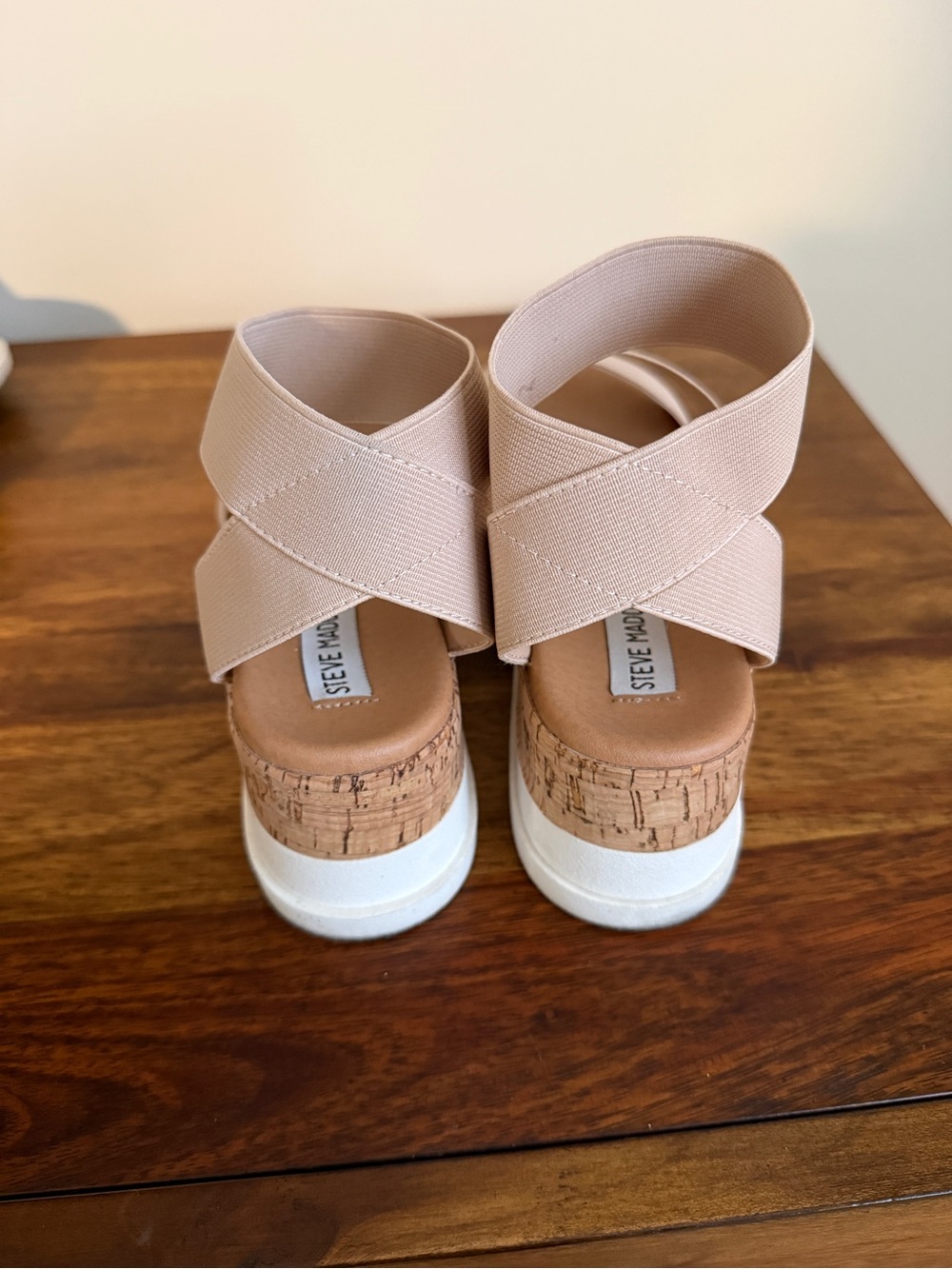 Steve Madden Tan Platform Sandals - Picture 3 of 6